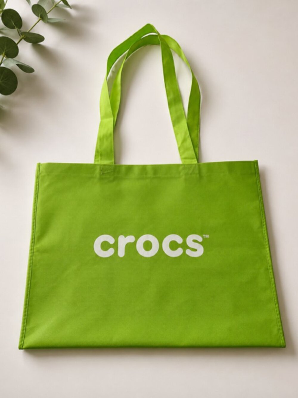 Crocs Reusable Tote Bag – Bright Lime Green